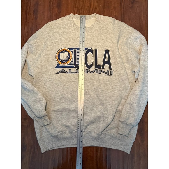 VINTAGE UCLA Bruins Alumni Sweatshirt Mens SZ L Grey Jerzees Crewneck Made USA - Picture 4 of 8